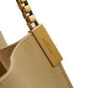Picture of Saint Laurent Tote Suzanne Hobo in Neutral, Calfskin Leather