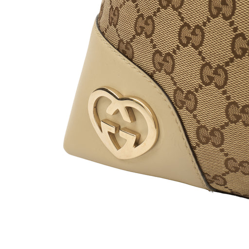 Picture of Gucci Tote Lovely Heart Hobo Bag - Large in Neutral, GG Canvas