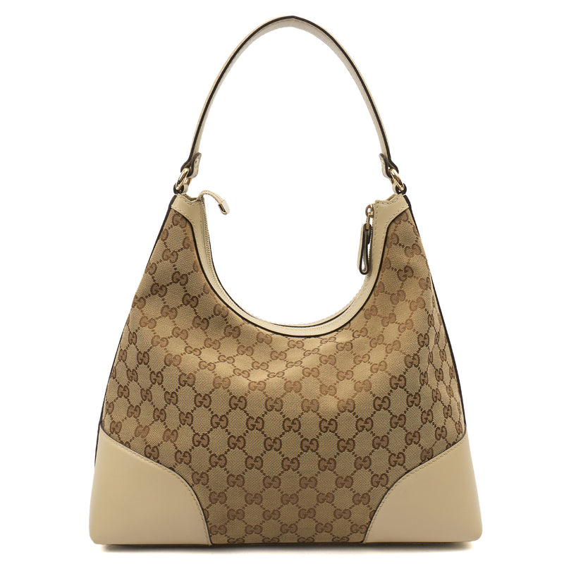 Picture of Gucci Tote Lovely Heart Hobo Bag - Large in Neutral, GG Canvas