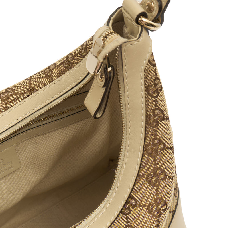 Picture of Gucci Tote Lovely Heart Hobo Bag - Large in Neutral, GG Canvas