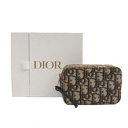 Picture of Christian Dior Cross Body Saddle Belt Pouch in Blue, Dior Oblique Embroidery