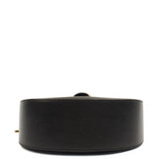 Picture of Aspinal of London Cross Body Portobello Saddle Bag in Black, Leather