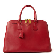 Picture of Prada Top Handle Lux Tote in Red, Calfskin