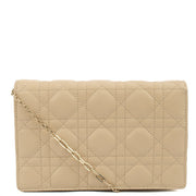 Picture of Christian Dior Cross Body My Dior Daily Chain Pouch in Neutral, Cannage Quilted Grain Skin