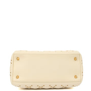 Picture of Christian Dior Tote Lady Dior - Medium in White, Calfskin