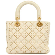 Picture of Christian Dior Tote Lady Dior - Medium in White, Calfskin