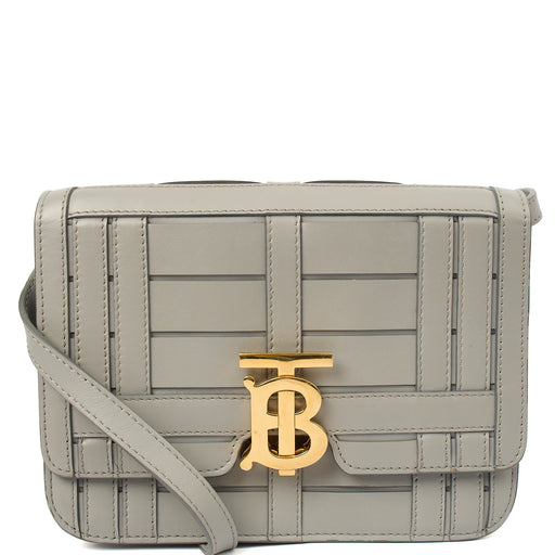 Picture of Burberry Cross Body TB - Mini in Grey, Leather