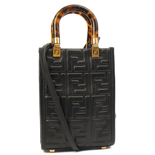 Picture of Fendi Mini Bag Sunshine - Mini in Black, Leather