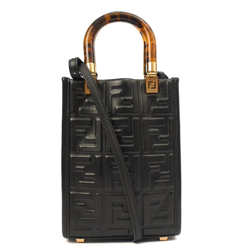 Picture of Fendi Mini Bag Sunshine - Mini in Black, Leather