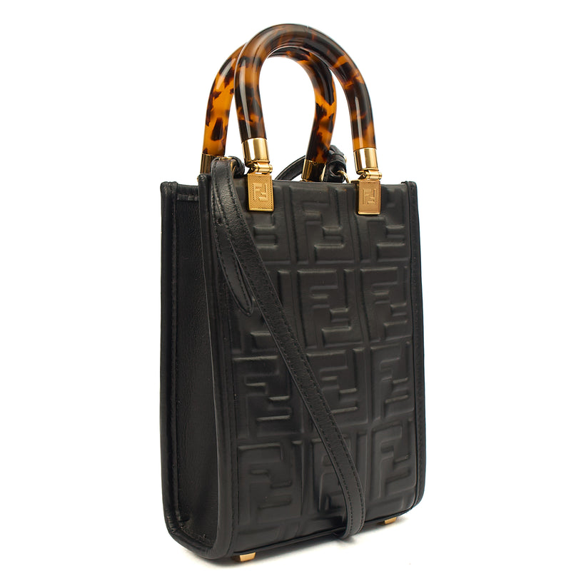Picture of Fendi Mini Bag Sunshine - Mini in Black, Leather