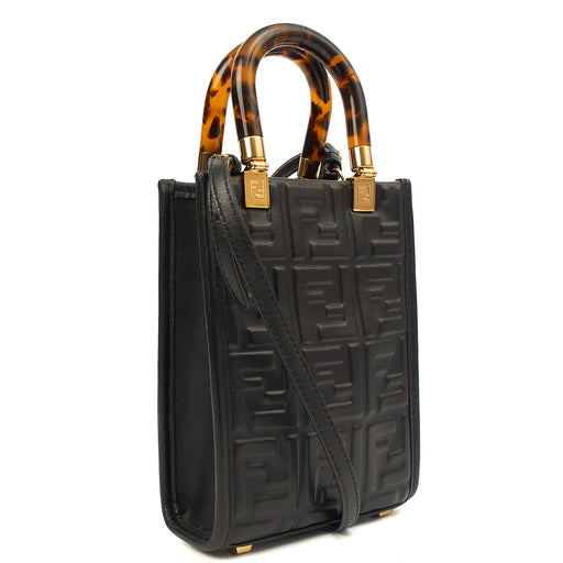 Picture of Fendi Mini Bag Sunshine - Mini in Black, Leather