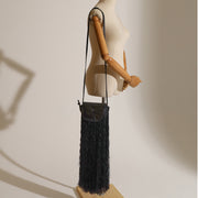 Picture of Loewe Cross Body Gate - Mini in Black, Leather