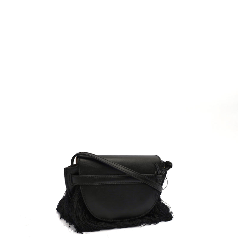 Picture of Loewe Cross Body Gate - Mini in Black, Leather