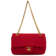 Picture of Chanel Shoulder Bag Classic Double Flap - Medium in Red, Fabric