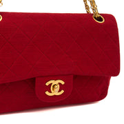 Picture of Chanel Shoulder Bag Classic Double Flap - Medium in Red, Fabric