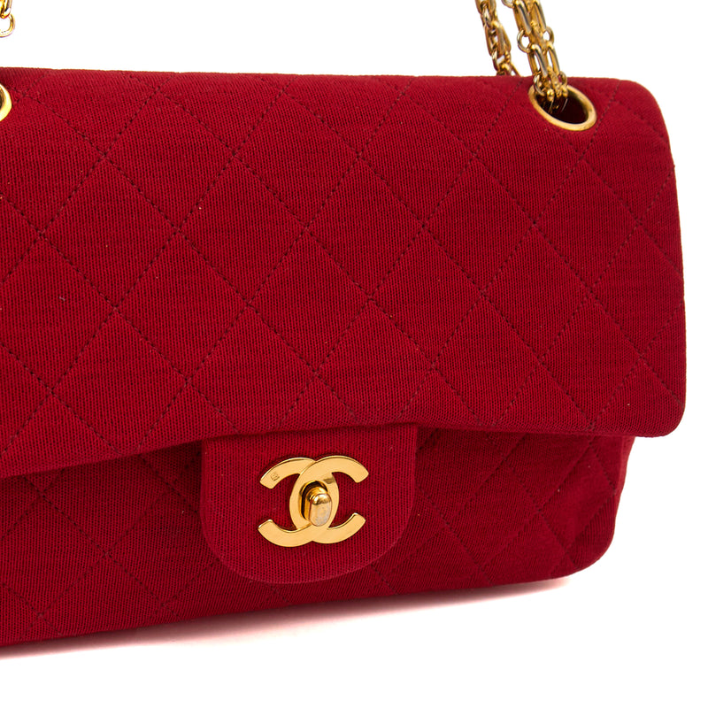 Picture of Chanel Shoulder Bag Classic Double Flap - Medium in Red, Fabric