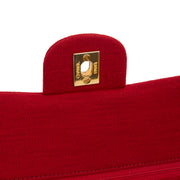 Picture of Chanel Shoulder Bag Classic Double Flap - Medium in Red, Fabric