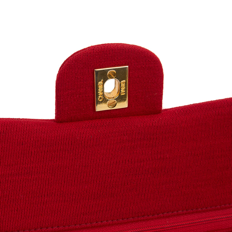 Picture of Chanel Shoulder Bag Classic Double Flap - Medium in Red, Fabric