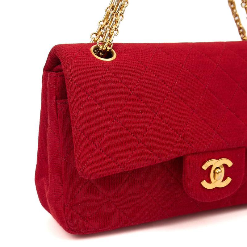 Picture of Chanel Shoulder Bag Classic Double Flap - Medium in Red, Fabric