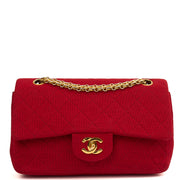 Picture of Chanel Shoulder Bag Classic Double Flap - Medium in Red, Fabric
