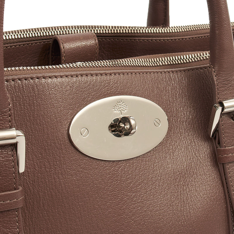 Picture of Mulberry Tote Bayswater Double Zip Tote in Putty, Leather