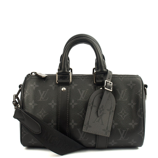 Picture of Louis Vuitton Cross Body Keepall 25 Bandouliere in Monogram Eclipse, Canvas