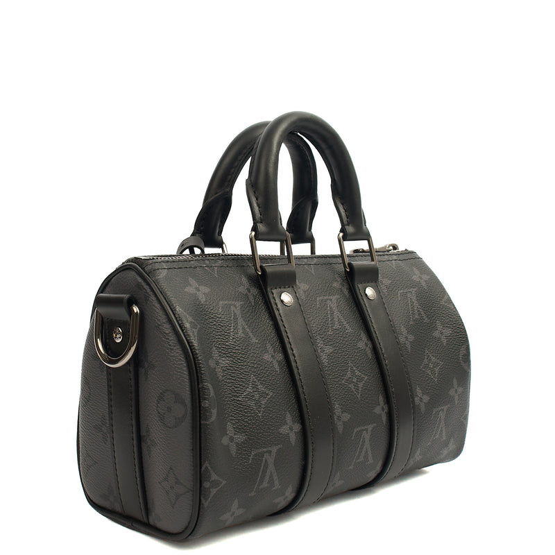 Picture of Louis Vuitton Cross Body Keepall 25 Bandouliere in Monogram Eclipse, Canvas