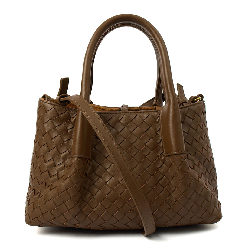 Picture of Bottega Veneta Tote Shoulder Bag in Brown, Intrecciato Nappa