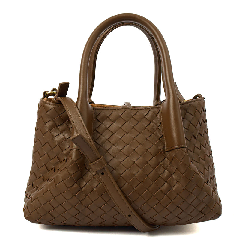 Picture of Bottega Veneta Tote Shoulder Bag in Brown, Intrecciato Nappa