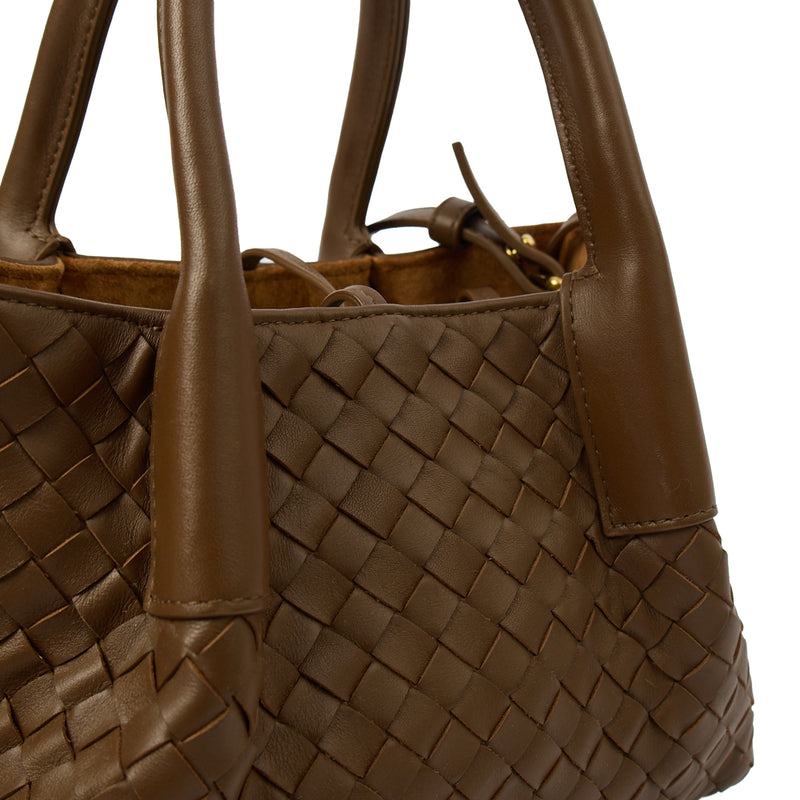 Picture of Bottega Veneta Tote Shoulder Bag in Brown, Intrecciato Nappa