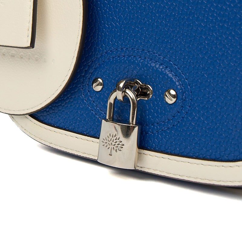 Picture of Mulberry Cross Body Darley Satchel - Small in Blue, Calfskin Leather