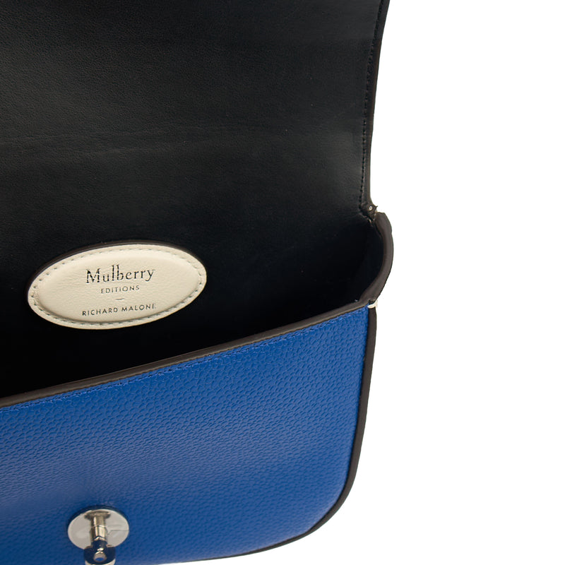 Picture of Mulberry Cross Body Darley Satchel - Small in Blue, Calfskin Leather