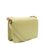 Picture of Alexander McQueen Cross Body Knuckle Crossbody in Green, Leather