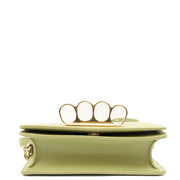 Picture of Alexander McQueen Cross Body Knuckle Crossbody in Green, Leather