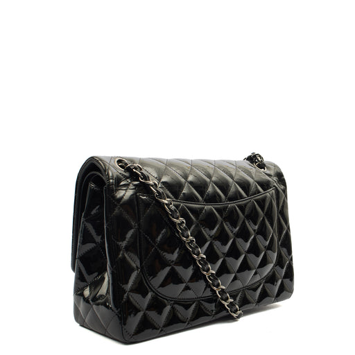 Picture of Chanel Shoulder Bag Classic Double Flap - Medium in Black, Patent Leather