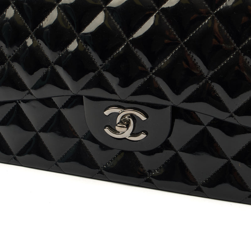 Picture of Chanel Shoulder Bag Classic Double Flap - Medium in Black, Patent Leather