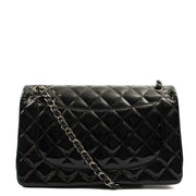 Picture of Chanel Shoulder Bag Classic Double Flap - Medium in Black, Patent Leather