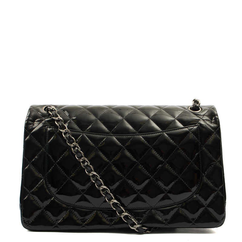 Picture of Chanel Shoulder Bag Classic Double Flap - Medium in Black, Patent Leather