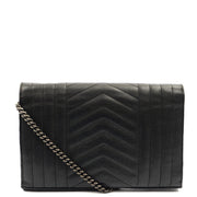 Picture of Saint Laurent Cross Body Envelope Shoulder Bag - Small in Black, Leather