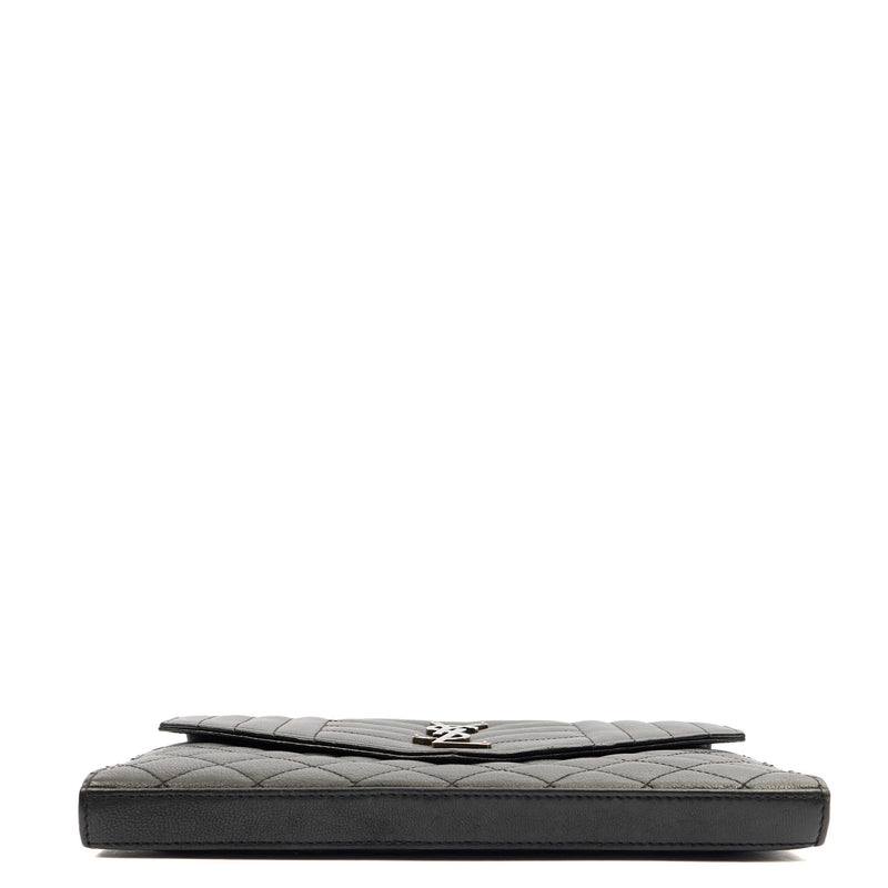 Picture of Saint Laurent Cross Body Envelope Shoulder Bag - Small in Black, Leather