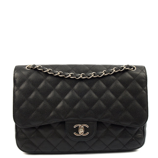Picture of Chanel Shoulder Bag Classic Double Flap - Large in Black, Caviar Leather