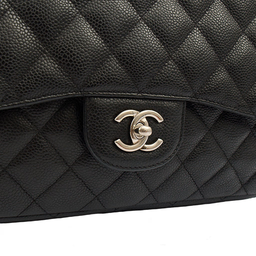 Picture of Chanel Shoulder Bag Classic Double Flap - Large in Black, Caviar Leather