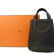Picture of Hermes Tote In The Loop in Black, Togo Leather