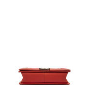 Picture of Chanel Shoulder Bag Boy - Medium in Red, Calfskin Leather