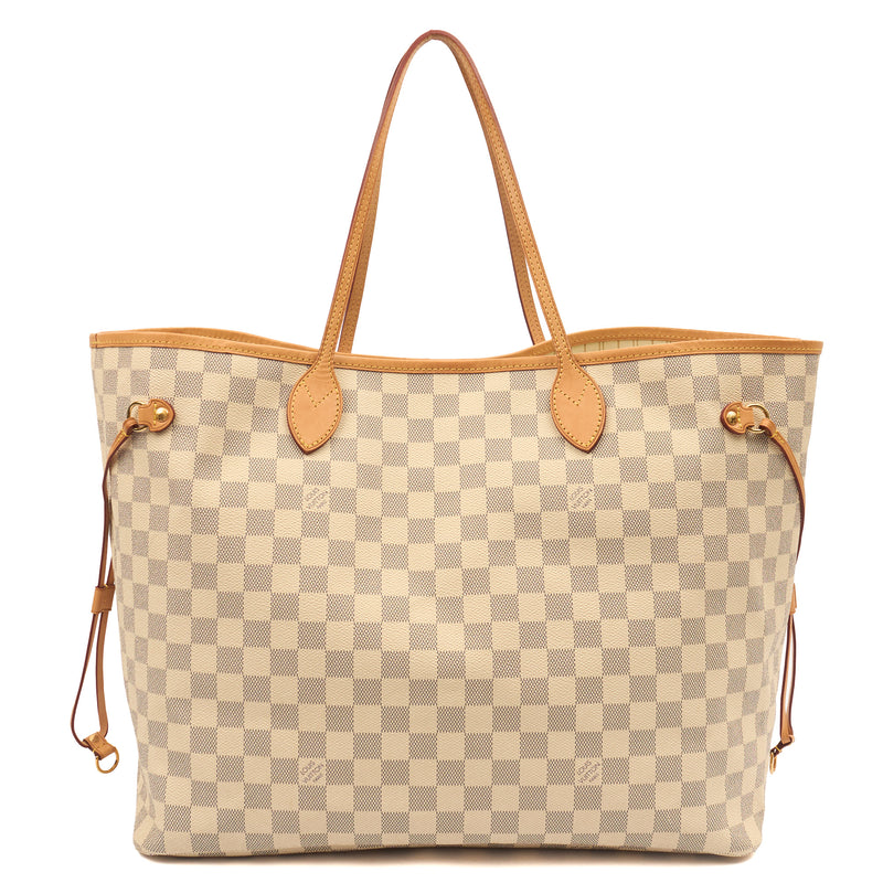 Picture of Louis Vuitton Tote Neverfull GM in Damier Azur, Canvas
