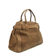 Picture of Gucci Tote GG Running Tote in Brown, Python Leather