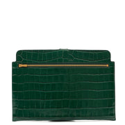 Picture of Mulberry Clutch Studded Pouch in Jungle Green, Exotic Effect Leather