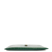 Picture of Mulberry Clutch Studded Pouch in Jungle Green, Exotic Effect Leather