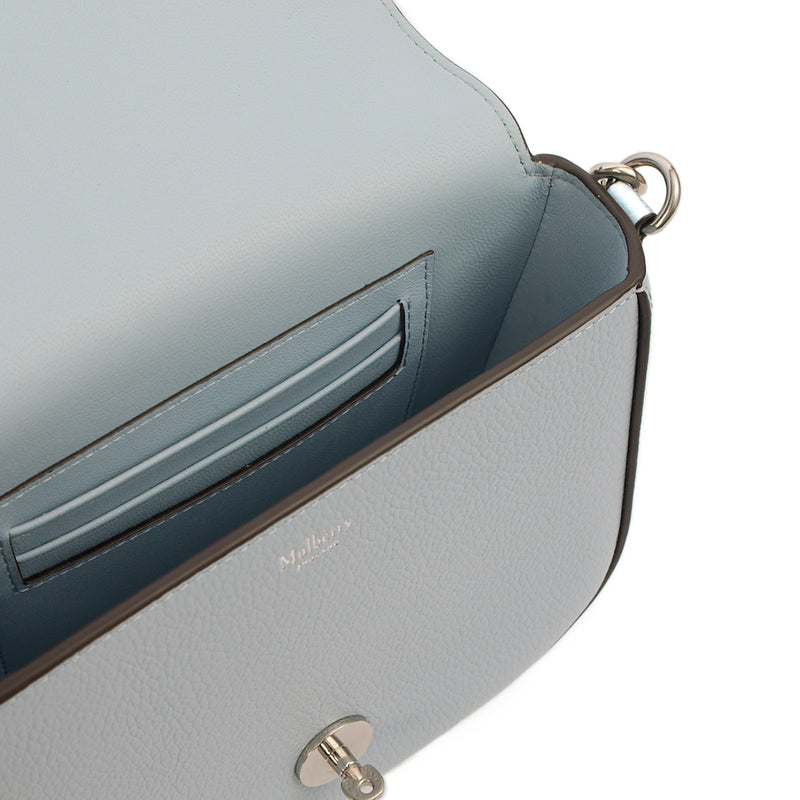 Picture of Mulberry Cross Body Darley Shoulder Bag - Small  in Poplin Blue, Calfskin Leather