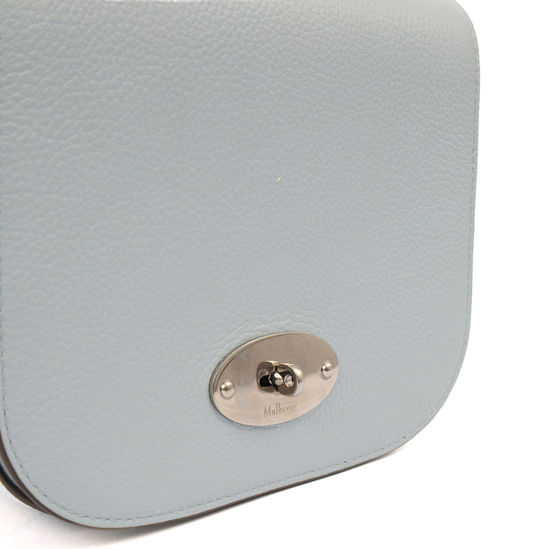 Picture of Mulberry Cross Body Darley Shoulder Bag - Small  in Poplin Blue, Calfskin Leather